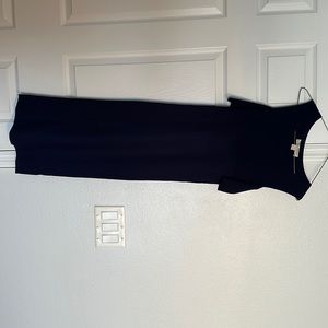 Navy blue midi dress